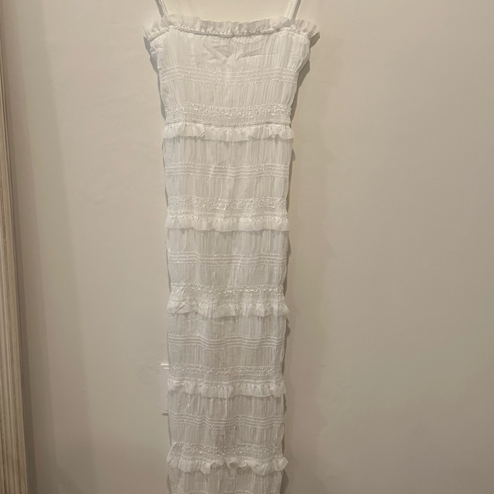 Bridal Shower White Maxi Dress